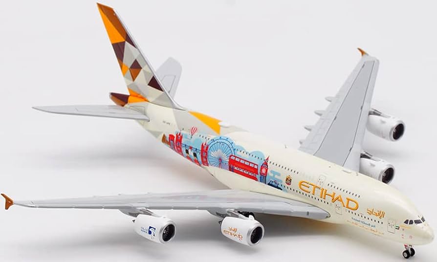Amazon.com: JC Wings for ETIHAD for Airbus A380 A6-APE